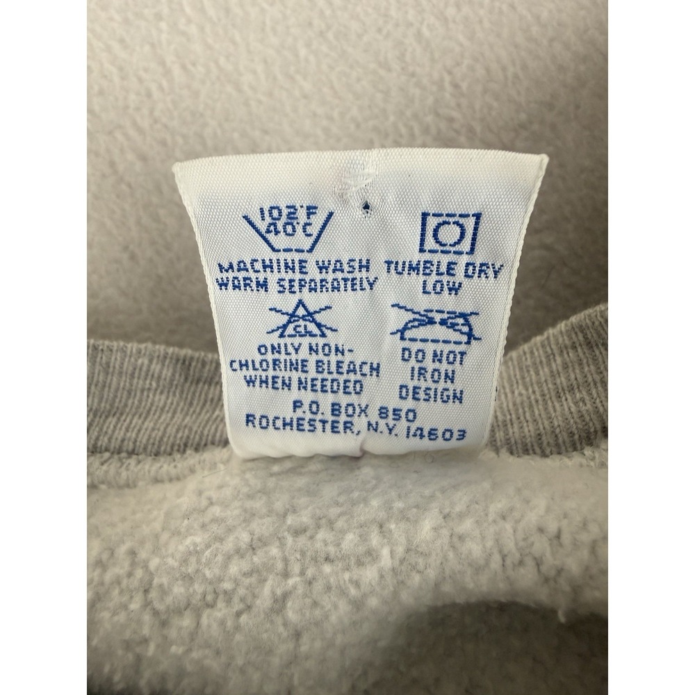 VTG Champion Reverse Weave‎ Wisconsin Badgers Crewneck Medium Gray Made in USA - Picture 7 of 9